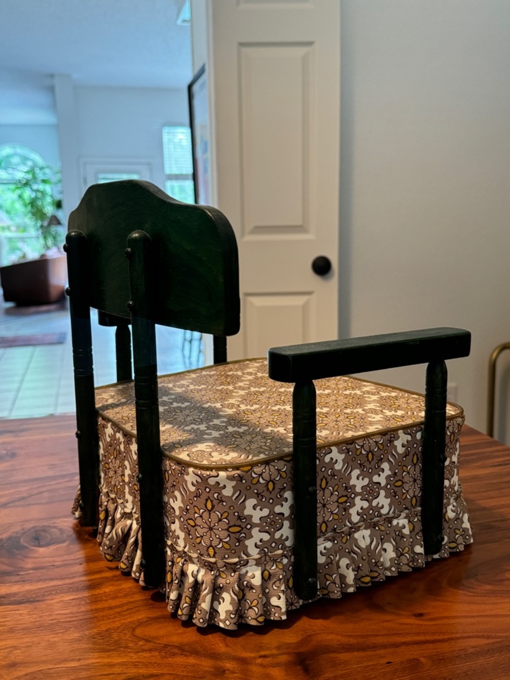 Vintage Retro 1970's Child's Baby Vinyl & wood Booster Seat Chair - Picture 6 of 8